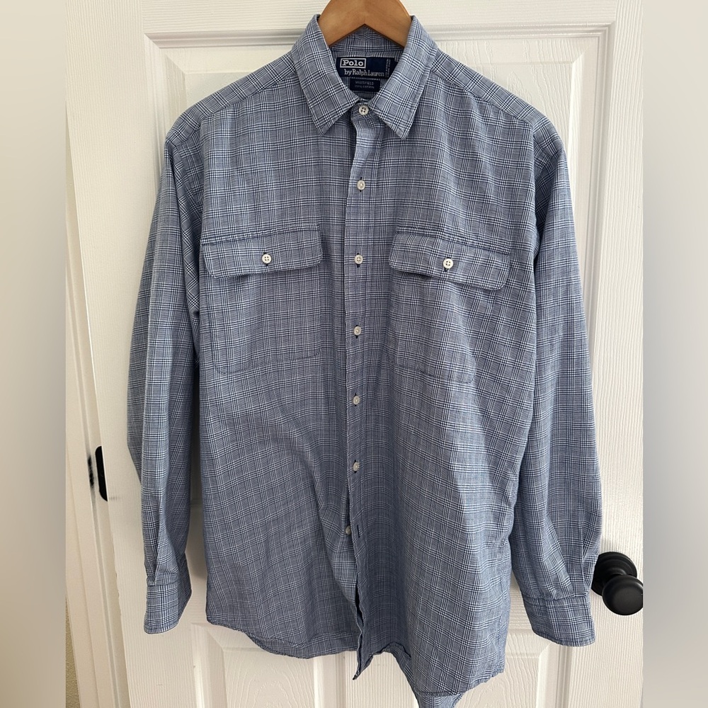 Polo by Ralph Lauren SMALL Men's Blue Plaid Shirt
